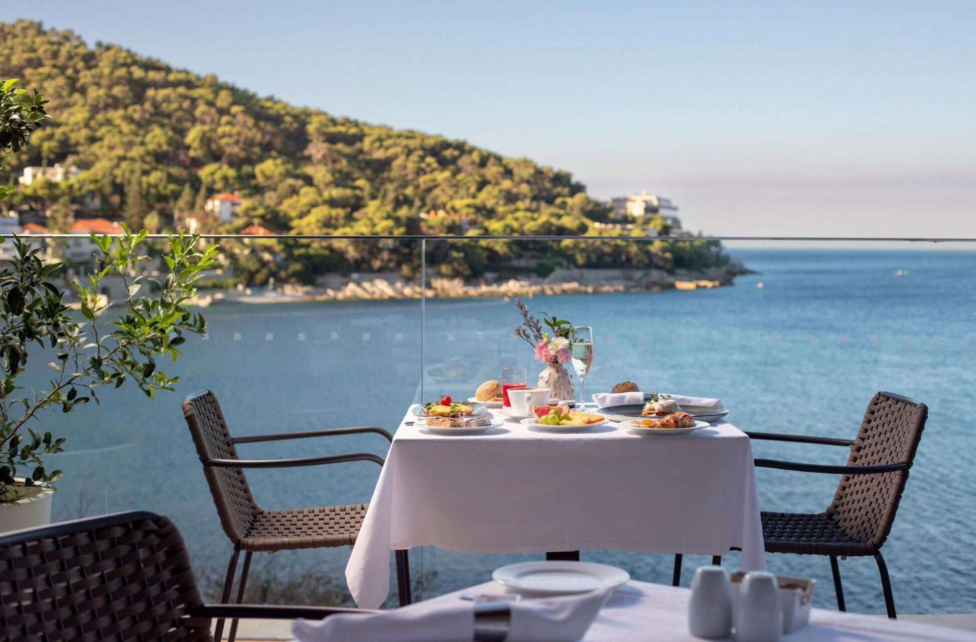 Hotel More (Adults Only) Дубровник Екстер'єр фото View from the hotel